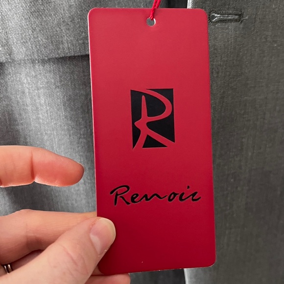 NWT Renoir light gray suit jacket/blazer size 36R - Picture 9 of 9